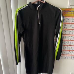 H&M Black Top with DIVIDED Woven Label